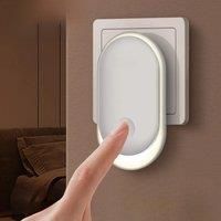 LDNIO Night Light Plug In Light Sensor Energy Saving EU Plug Small Led Nightlight Wall Aisle Bedroom