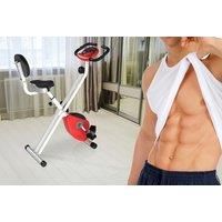 Steel Exercise Bike With Lcd Display For Home Gym In Red Or Yellow
