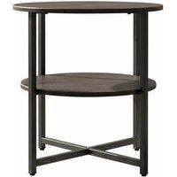 Modern Round 2-Tier Coffee Table - Black or White