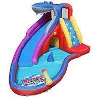 Happy Hop Bouncy Castle Sharks Club  15ft 3yrs+  With Pool, Water Cannon & Slide