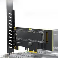 JEYI M.2 NVME SSD to PCIe 4.0 x1 Adapter Card, 2280 SSD PCIE X1 Expansion Card for Desktop PC, PCI-E