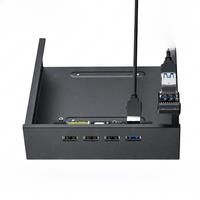 JEYI USB 3.0 Front Panel Hub, Optical Drive 5.25" Front Panel/3.5" Floppy Disk Bay Support USB