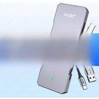 JEYI 22110 M.2 NVME NGFF Enclosure, USB 3.2 Gen2 TypeC 10Gbps SSD Case Support M&B+M Keys