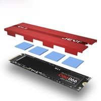 JEYI M.2 SSD Heatsink 2280 SSD Cooler Aluminum Double-Sided Heat Sink with Thermal Silicone pad for