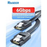 JEYI SATA Cable III 6Gbps 40CM Straight Bend HDD SDD Data Cable with Locking Latch for SATA HDD SSD