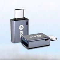 JEYI USB 3.2 to Type C OTG 10G Adapter, 36W Fast Charge Type C to USB 3.2 Converter, Male C to C