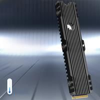 JEYI 22110 SSD Heatsink M.2 NVME Radiator Aluminum Alloy PS5 M.2 PCIE SATA SSD Efficient Radiator with Thermal Silicone pad