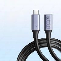 JEYI USB C Extension Cable Type C Extender Male to Female USB 3.1 Gen 2 10Gbps Data Transfer 60W