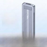 JEYI M.2 SSD Reader, NVMe & SATA to USB-C PCIe SSD Docking Station USB 3.2 10Gbps Solid Disk Adapter With Write Protection