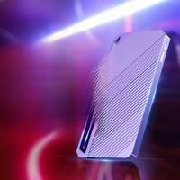 JEYI Ultra Slim RGB M.2 SSD Enclosure, Dual Protocols NVMe SATA USB 3.2 10Gbps RGB Light Hard Drive