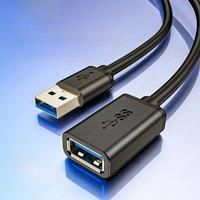 JEYI USB Extension Cable, USB 3.0 GEN1 5G Extend Male to Female Cord, Fast Data Transfer Compatible Keyboard, Mouse, Flash Drive