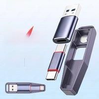 JEYI USB Adapter Set, Type-c Converter USB-A to USB-C 10G, USB-C to USB-C 20G with Fast Charge OTG