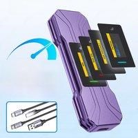 JEYI Visual Smart M.2 NVMe SSD Enclosure with Touchscreen, USB3.2 10G External M2 Adapter Super