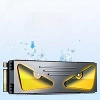 JEYI M.2 2280 SSD Heatsink with Cooling Eyes -Aluminum Radiator for NVMe SSD, PC/PS5/Laptop,