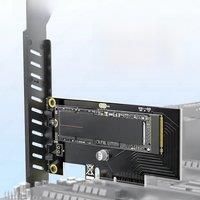 JEYI M.2 NVME SSD to PCIe 4.0 Adapter Card, 64Gbps SSD PCIe 4.0 X4 Expansion Card for Desktop PC ,