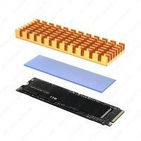 JEYI M.2 SSD Heatsink Aluminum Cooler Multi-version NVMe Radiator with Thermal Pad, Dust Paper for PS5/PC/Laptop M2 2280 SSD