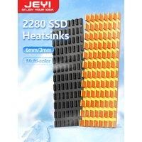 JEYI M.2 2280 SSD Heatsink Aluminum Cooler Multi-Version NVMe Heatsink with Thermal Pad for PS5/PC/Laptop Easy to Install