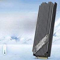 JEYI M.2 2280 SSD Heatsink SSD Aluminum Cooler NVMe Radiator with Thermal Silicone Pad for PS5 PC