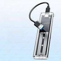 JEYI Transparent USB 3.1£6Gbps Fast Transfer£Cinterface supports M.2 SATA Case - Tool-Free External