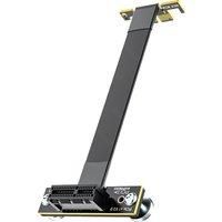 RAGEER PCI-E 3.0/4.0 X1 to M.2 NVMe SSD Riser Card Adapter 10CM Extension Cable M.2 NVMe SSD Support Compatible with Desktop PC