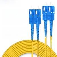 AMPCOM SC to SC UPC Fiber Optical Patch Cable Singlemode Duplex SMF 9/125m Single Mode Bend