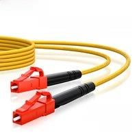 AMPCOM Fiber Cable LC to LC Single Mode Fiber Optic Patch Cable Simplex UPC 9/125m, OS1/2 SMF
