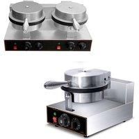 Commercial Baking Tool Ice Cream Cone Iron Machine Waffle Cone Maker With Shape Roller