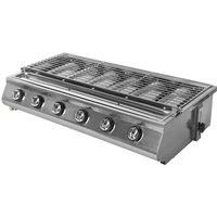 BBQ Infrared Stove Stainless Steel Griddle Flat Top Grill Smokeless Roast Meat Food Gas Burners Oven Outdoors Glass Cover