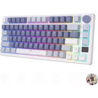 RK ROYAL KLUDGE M75 2.4G Wireless/Bluetooth/USBC Mechanical Keyboard 81Keys RGB HotSwappable