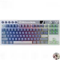 M87 RK ROYAL KLUDGE Mechanical Keyboard Wireless/Bluetooth/2.4G/USB-C Hot-Swappable Gasket Gamer