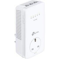 TP-Link Dual Band Gigabit AC1200 Powerline Adapter, Wi-Fi Extender/Booster,Speed Up to 1300 Mbps, Extra Power Socket, Works with OneMesh™, No Configuration Required, UK Plug (TL-WPA8631P)