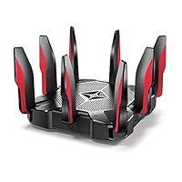 TP-Link Archer C5400X Tri-Band Gaming Router, WiFi, 64 GHz Quad-Core CPU with 3 Coprocessor and 1 GB RAM