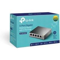 TP-Link PoE Switch 5-Port Gigabit, 4 PoE+ ports up to 30 W for each PoE port and 65 W for all PoE ports, Metal Casing, Plug and Play, Ideal for IP Surveillance and Access Point(TL-SG1005P V2)