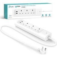 TP-Link Kasa WiFi Power Strip 3 outlets with 2 USB Ports, Works with Alexa, Google Home and Samsung SmartThings, Wireless Smart Socket Remote Control Timer Plug, No Hub Required(KP303)