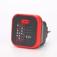 UNI-T UT07 Socket Testers Detector EU Plug Ground Neutral Fire Plug Polarity Phase Check Wiring
