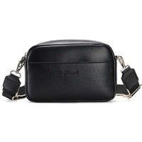 Black Women's Vegan Leather Shoulder Bag - Convertible Crossbody Purse, Spacious & Stylish
