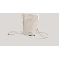 Unisex Black Lightweight Crossbody Bucket Bag - Durable Everyday Purse with Adjustable Strap & Secure Drawstring