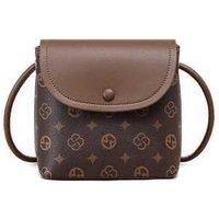 Black Stylish Women's Vegan Leather Crossbody Phone Bag - Minimalist Everyday Purse