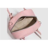 Unisex Sakura Pink Vegan Leather Small Square Crossbody Purse - Adjustable Strap, Organiser Pockets, Lightweight Commuter Bag