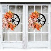 Harvest Festival Decorative Wreath - Multi-Material Autumn Door & Wall Art