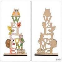 Harvest Season Wooden Decorative Ornaments - Handcrafted Solid Wood Table & Shelf Decor, Autumn Style
