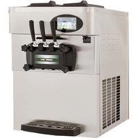 20L-28L/H Soft Ice Cream Maker Commercial Desktop 2+1 Flavors Sweet Cones Freezing Equipment Vending Machine
