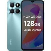 HONOR X6a Mobile Phone Unlocked, 6.5-Inch 90Hz Fullview Display, 4GB+128GB, 5200 mAh Long-lasting Battery, 50MP Triple Camera, Android 13(2 Year Warranty), Cyan Lake