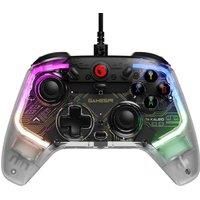 GameSir T4 Kaleid Transparent PC Controller, Wired Gaming Controller for PC/Switch/Android TV Box, Plug and Play Gamepad Joystick with Hall Effect Sticks/Analog Triggers, 3.5mm Audio Jack