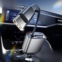 Toocki 105W Car Charger 4 in 1 Retractable Cable PPS QC PD 30W Fast Car Phone Charger For iPhone 15