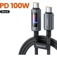 Toocki PD 100W USB C To USB C Cable PD Fast Charging Charger Cable 5A E-Marker Chip For iphone 17 16 Macbook Xiaomi Samsung S23
