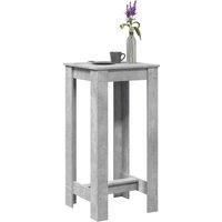 Bar Table Concrete Grey 51x50x103.5 cm Engineered Wood