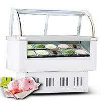 Stainless Steel Ice Cream Display Cabinet Refrigerated Popsicle Display Cabinet Freezers For Sale