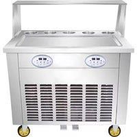 Multi Functional Large Single Plate Deep Fried Yogurt Machine Thai Commercial Deep Fried Ice Cream Roll Machine