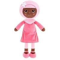 Bibinee Doll- Zara Doll, Soft Black and Brown MIxed Heritage Plush Doll 16.5inches